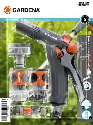 GARDENA 18277-34 Gartenspritze mit Anschluss-Set