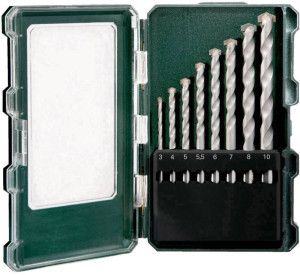 Metabo 626706000 Stein-Spiralbohrer-Set 8teilig 3 mm, 4 mm, 5 mm, 5.5