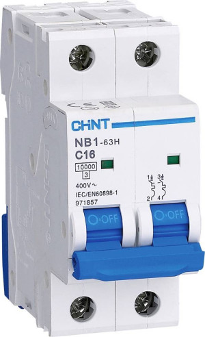 Chint 179825 NB1L Leitungsschutzschalter 2polig 13A