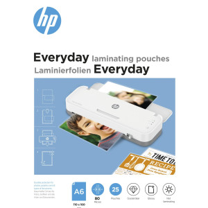 HP Laminierfolie DIN A6 80 micron glnzend 25St.