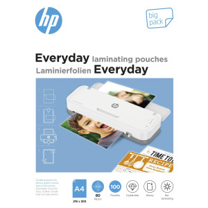 HP Laminierfolie DIN A4 80 micron glnzend 100St.