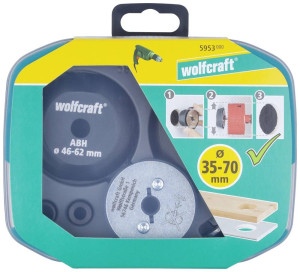 Wolfcraft 5953000 Aufbohrhilfe 7teilig 1St.