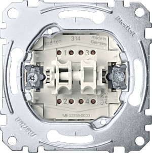 Merten Einsatz Doppel-Wipptaster MEG3155-0000