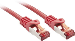 LINDY 47365 RJ45 Netzwerkkabel, Patchkabel 3.00m Rot 1St.