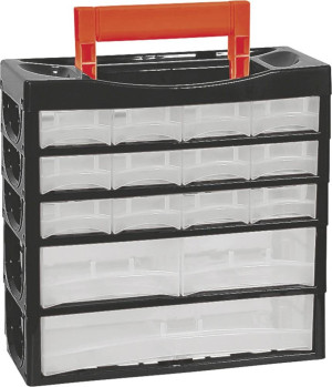 Alutec 66012 Sortimentskoffer Anzahl Fcher: 15 Inhalt 1St.