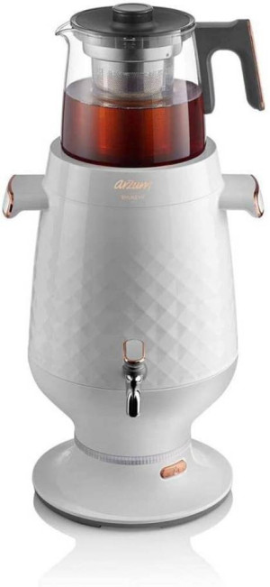 Arzum AR3083-W Samowar Teebereiter Wei