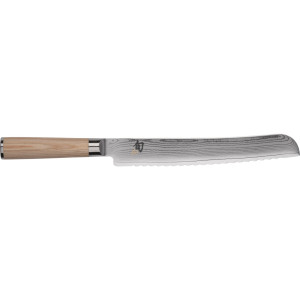 KAI DM-0705W SHUN WHITE Brotmesser 9 (23,0 cm, Silber,holzfarbe