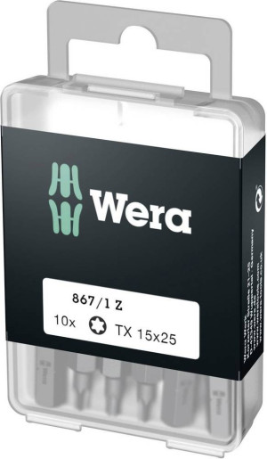 Wera 867/1 Z DIY SiS 05072407001 Torx-Bit T 15 Werkzeugstahl legiert,