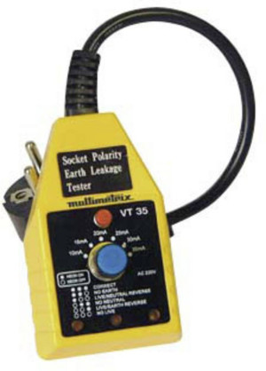 Multimetrix VT 35 FI-Schnelltester CAT II 250V LED