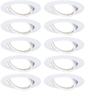 Paulmann 93400 LED-Einbauleuchte 10er Set LED GU10 Wei