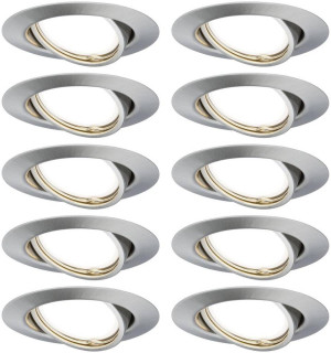 Paulmann 93399 LED-Einbauleuchte LED GU10 Eisen (gebrstet)