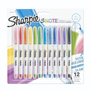 1x12 Sharpie Kreativmarker S-Note 12 Farben