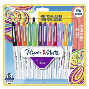 1x12 Paper Mate Flair Filzstifte Bold B
