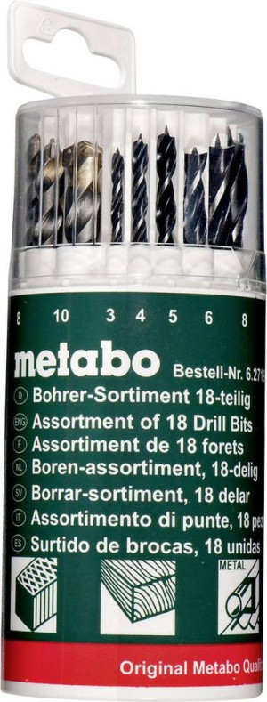 Metabo 627190000 18teilig Universal-Bohrersortiment
