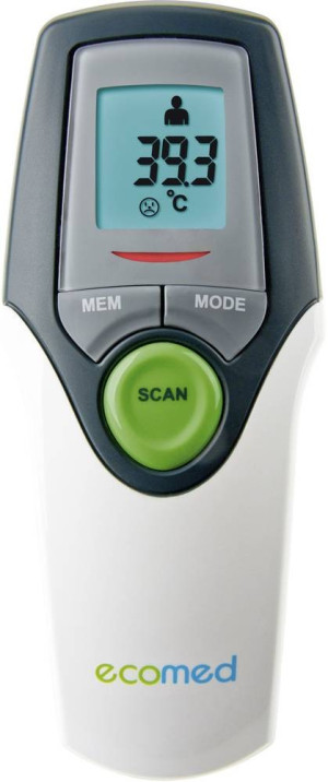 Ecomed TM 65-E Infrarot Fieberthermometer Mit Fieberalarm