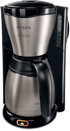 Philips Caf Gaia HD7548/20 Kaffeemaschine Schwarz, Edelstahl