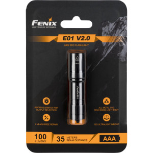 Fenix E01 V2.0 Taschenlampe LED 100 Lumen BK