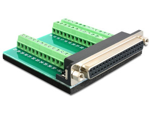 Delock 65319 D-SUB Buchsenleiste 18 Polzahl (num): 37, 39 1St.