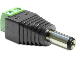 Delock Adapter Terminalblock > DC 2,5 x 5,5 mm Stecker