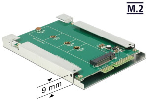 Delock 2.5" Konverter SATA 22 Pin > M.2 NGFF