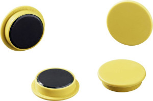Durable Magnet 475304 () 32mm rund Gelb 1 Set 475304