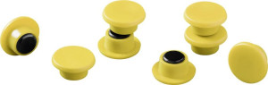 Durable Magnet 475104 () 15mm rund Gelb 1 Set 475104