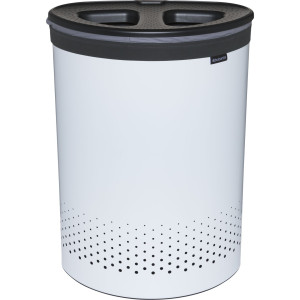 Brabantia Wschekorb, 55 L dunkelgrau / weiss