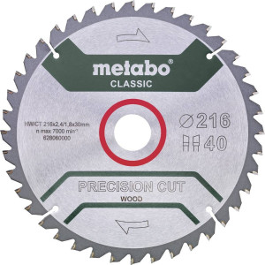Metabo PRECISION CUT WOOD CLASSIC 628652000 Kreissgeblatt 216 x 30