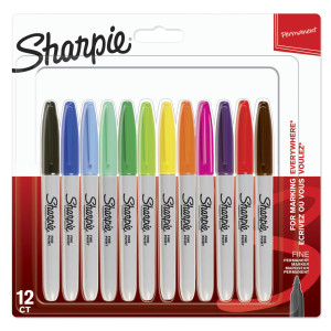 1x12 Sharpie Permanentmarker F 12 Farben