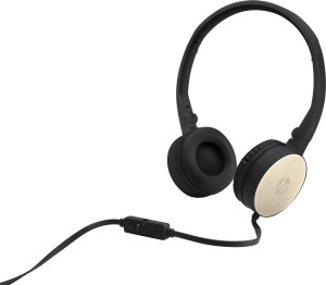 HP H2800 kabelgebundenes In-Ear Stereo Headset schwarz/gold