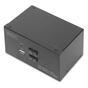 Assmann DIGITUS KVM-Switch, 2-Port, Dual-Display, 4K, HDM