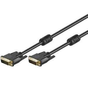 Goobay 1,8m DVI-D FullHD Kabel Dual Link, Schwarz