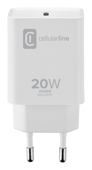 Cellularline USB-C CHARGER fr APPLE 20W, white