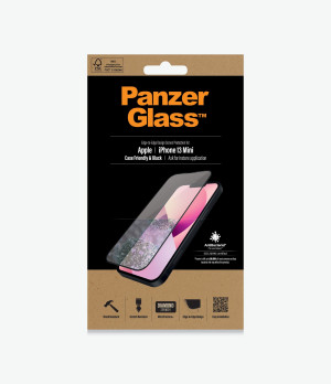 PanzerGlass E2E iPhone 13 mini CF, Black - Passend fr iPhone 13 mini