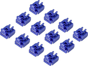 Renkforce RJ45 LAN Port Schloss RF-4695228 12er Set Blau RF-4695228
