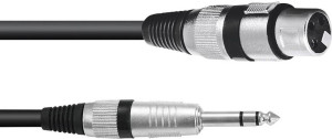 Omnitronic 30225195 XLR Adapterkabel [1x XLR-Stecker 3 polig - 1x