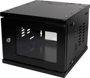 LogiLink W06Z33B 10 Zoll Wandgehuse 4 HE Schwarz