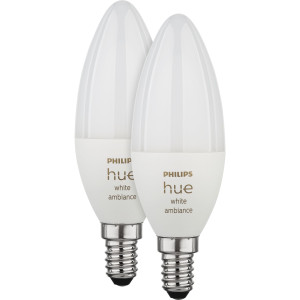 Signify Philips Hue White Amb. E14 Kerze Doppelpack 2x470lm