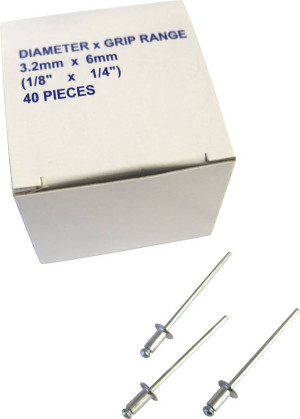 Kunzer 800BN24 Blindniete ( x L) 2.4mm x 5.5mm 40St.