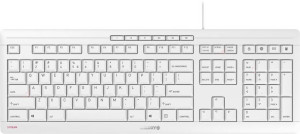 CHERRY Stream USB Tastatur US-International, QWERTY Grau-Wei