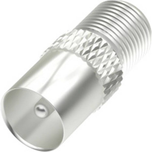 Hama 00205223 F-Koax-Adapter Anschlsse: F-Buchse, Koax-Stecker IEC