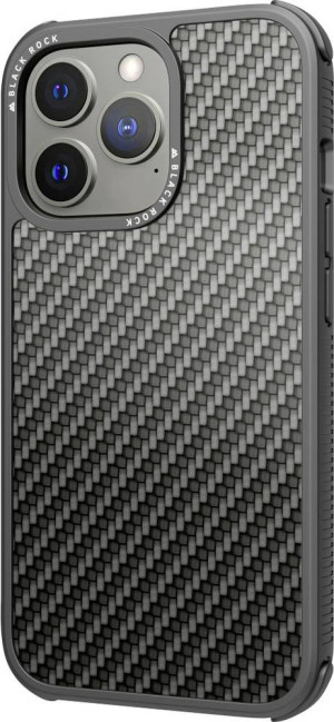 Black Rock Robust Real Carbon Cover Apple iPhone 13 Pro Schwarz
