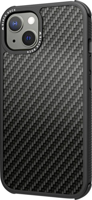 Black Rock Robust Real Carbon Cover Apple iPhone 13 Schwarz