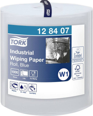 TORK Papierwischtcher Blau W1 128407