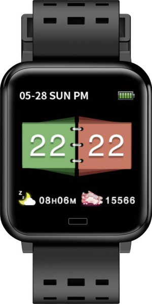 JayTech BT36G Fitness-Tracker Schwarz