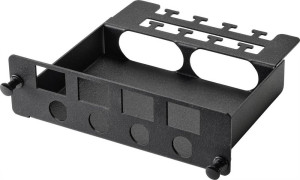 Renkforce 4 Port Patch-Panel 4 Port RJ45 Keystone + 4 Port BNC