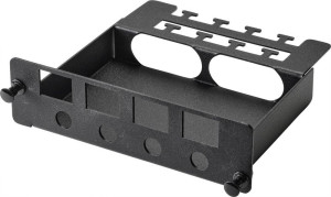 Renkforce 4 Port Patch-Panel 4 Port RJ45 Keystone + 4 Port SMA