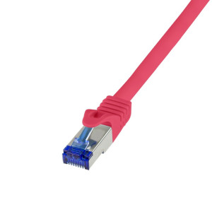 LogiLink C6A054S RJ45 CAT 6a S/FTP 2.00m Rot 1St.