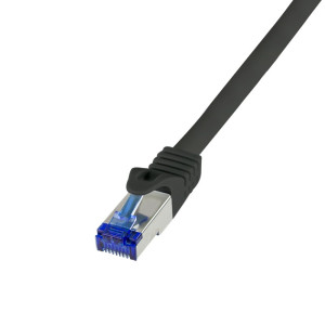 LogiLink C6A123S RJ45 CAT 6a S/FTP 30.00m Schwarz 1St.