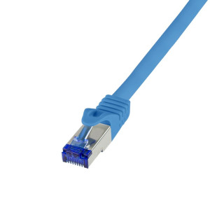LogiLink C6A096S RJ45 CAT 6a S/FTP 10.00m Blau 1St.